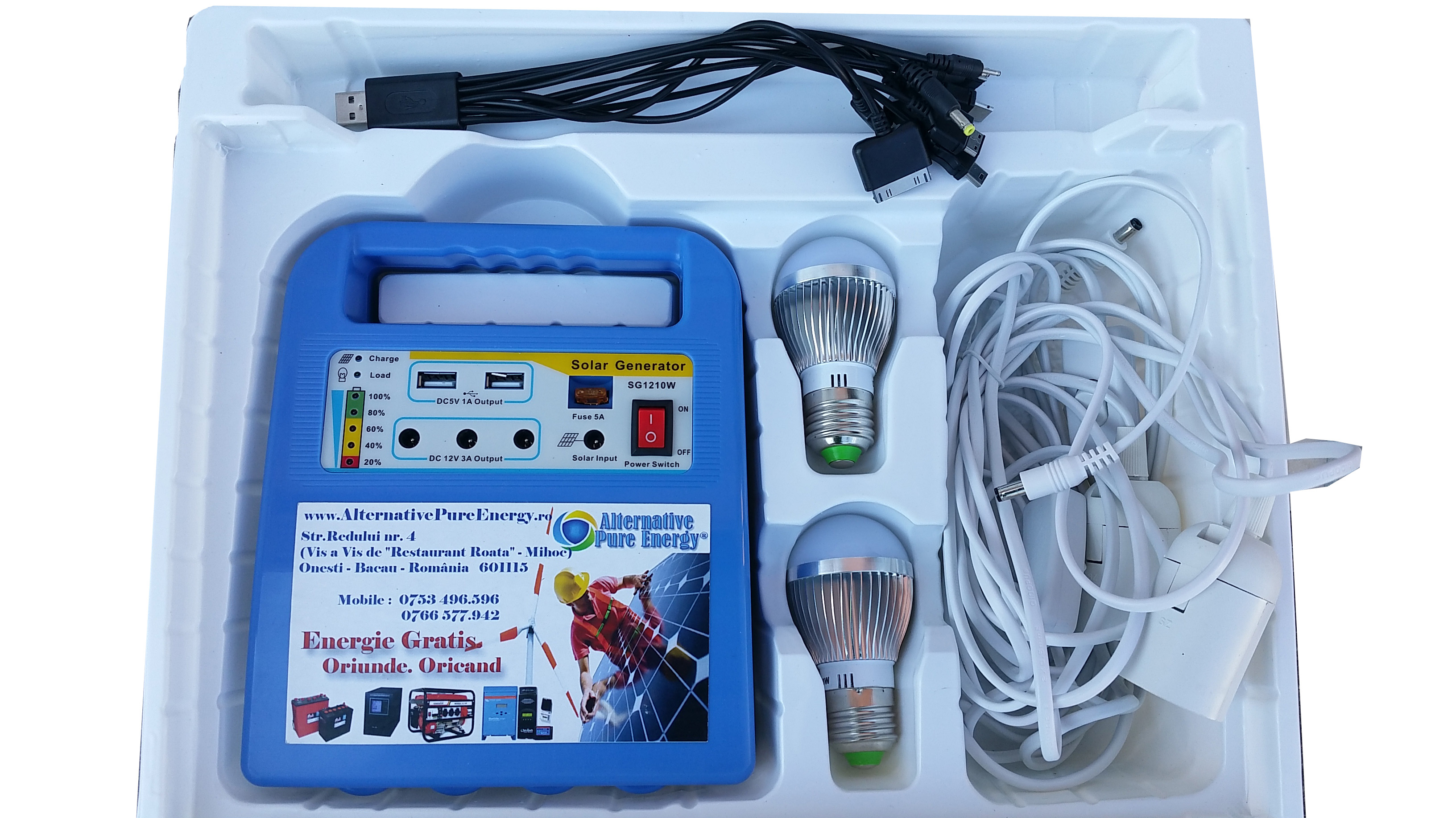 Kit Solar Generator Mobil Camping 1210W - Alternative Pure Energy